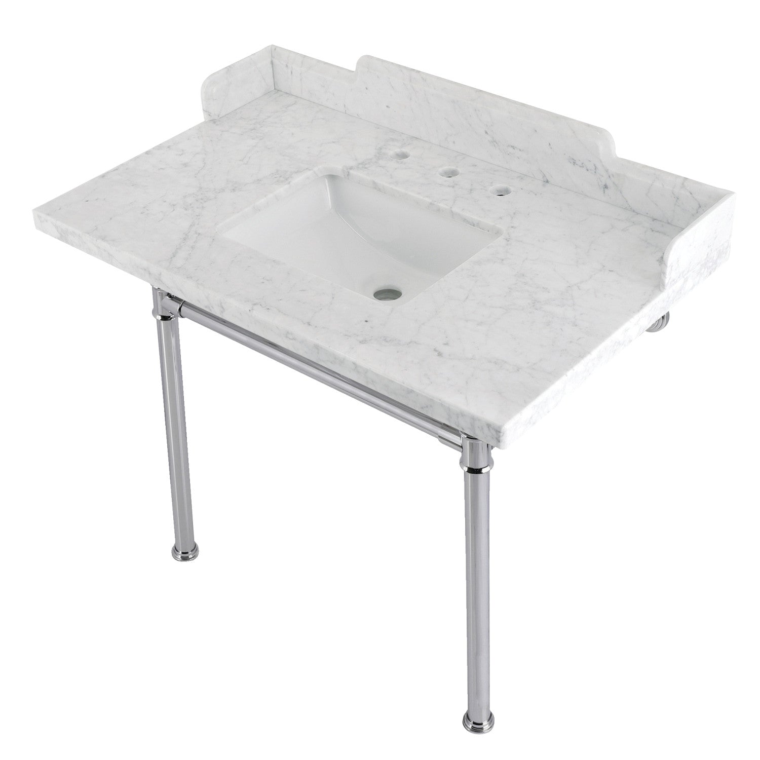Kingston Brass Wesselman lavabo consola — Cromo Pulido