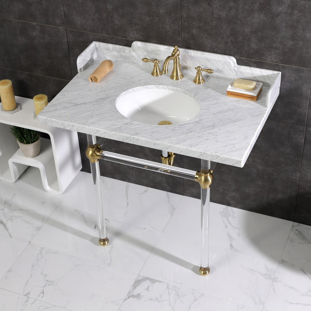 Kingston Brass Pemberton lavabo consola — vista