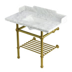 Kingston Brass Pemberton lavabo consola — Latón Cepillado