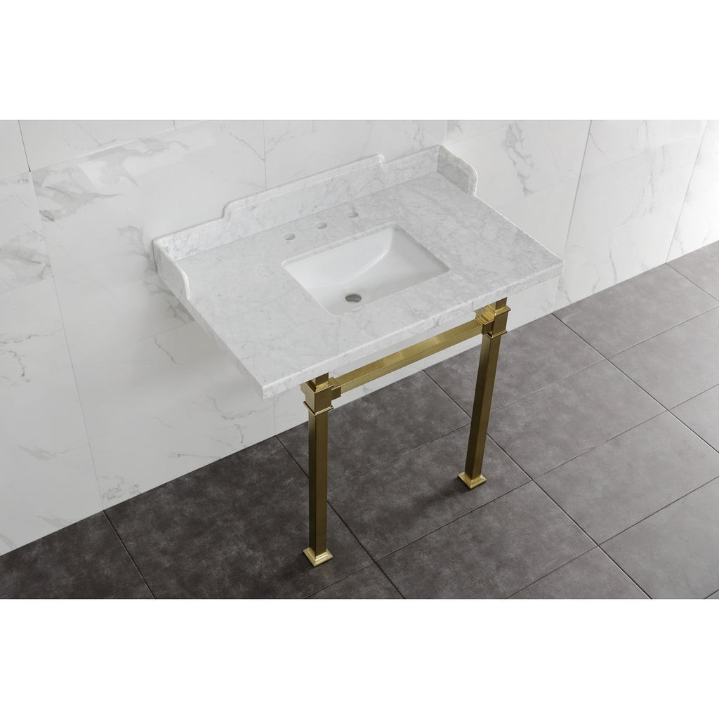 Kingston Brass Viceroy lavabo consola — vista