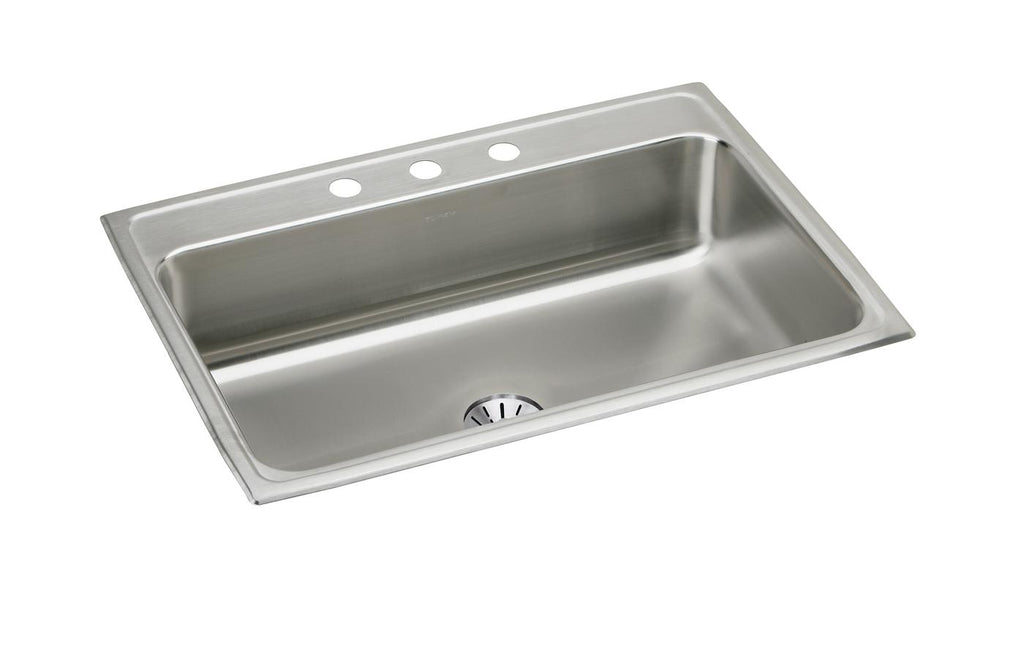 Elkay Tarja Lustertone® Classic Acero Inoxidable 27" x 22" x 8" de Un Tazón de Doble Montaje — vista de producto