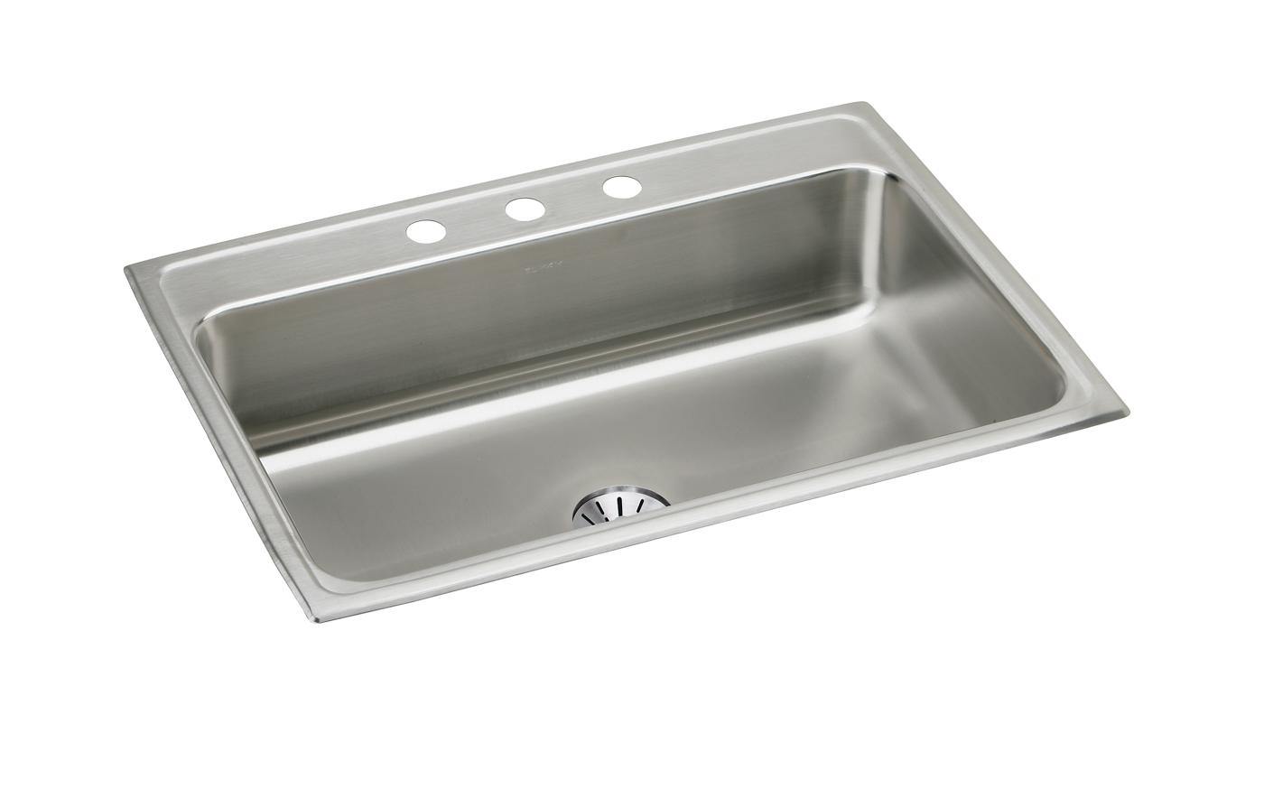 Elkay Tarja Lustertone® Classic Acero Inoxidable 27" x 22" x 8" de Un Tazón de Doble Montaje — vista de producto