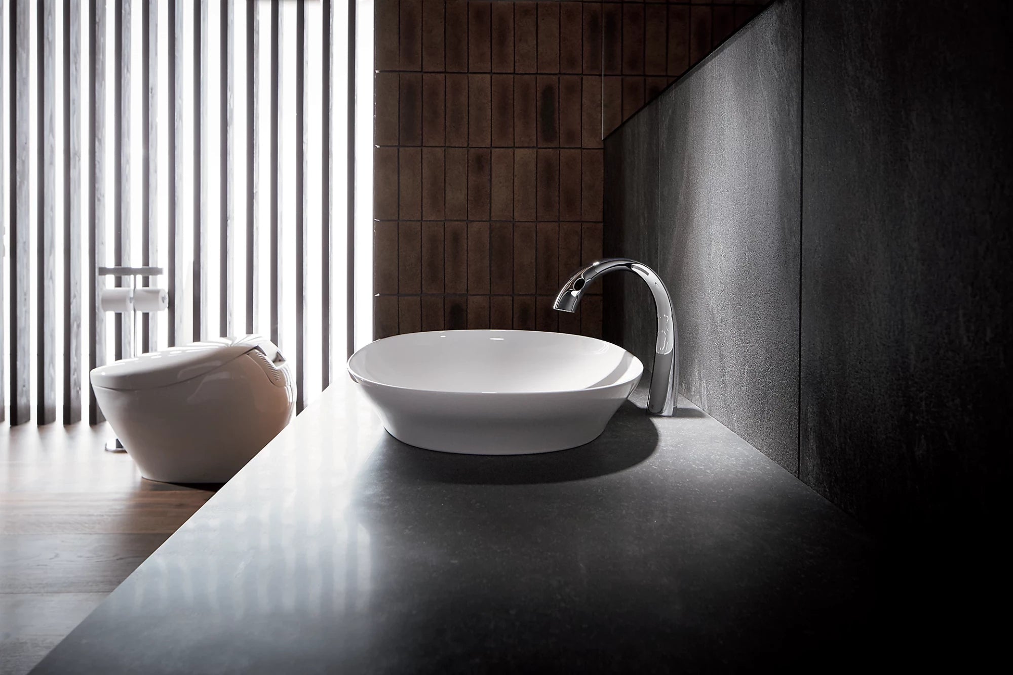 Lavabo TOTO Kiwami Sobreponer ovalado