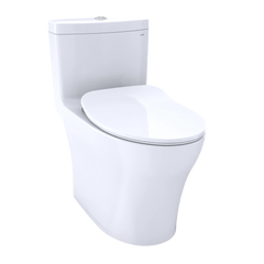 TOTO Aquia® IV Inodoro de Una Pieza — Conexión WASHLET+ · Altura Universal · Asiento Slim - Blanco