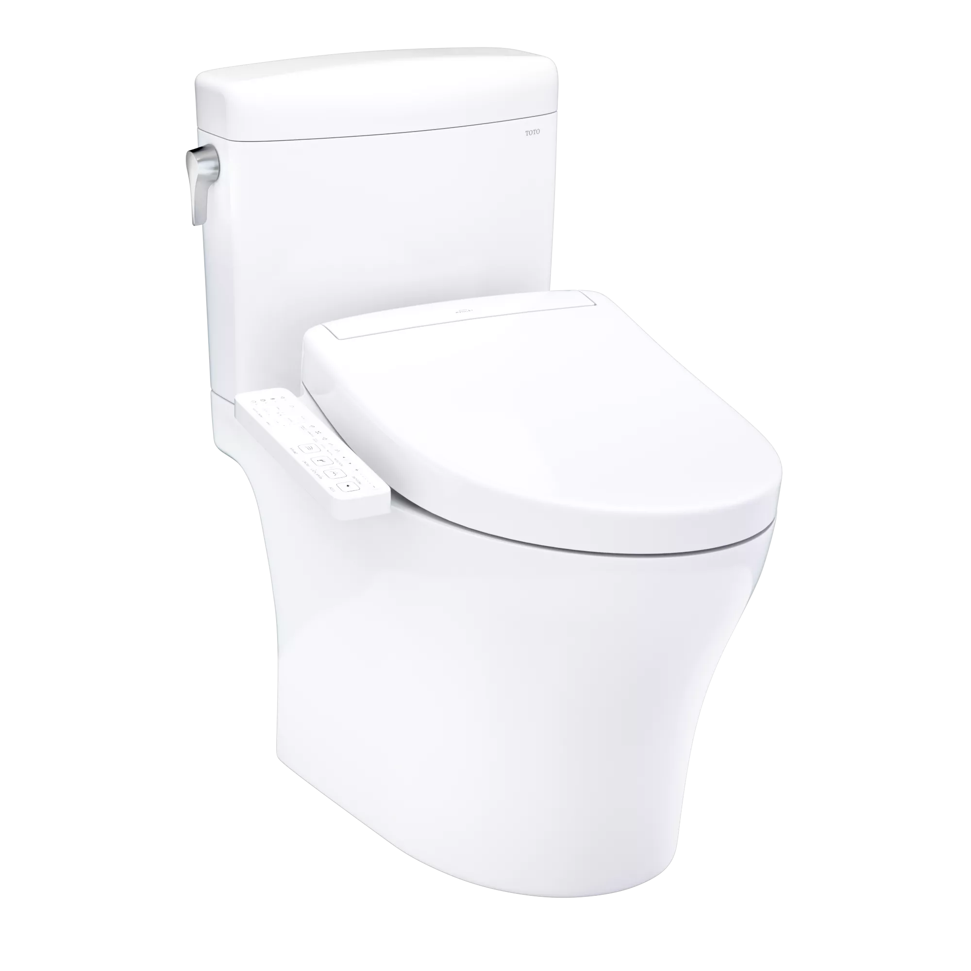 Inodoro TOTO Aquia IV Cube de Dos Piezas con WASHLET+ S2, color Blanco