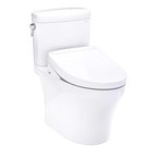 Inodoro TOTO Aquia IV Cube de Dos Piezas con WASHLET+ S7, color Blanco