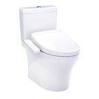 Inodoro TOTO Aquia IV de Dos Piezas con WASHLET+ S2, color Blanco