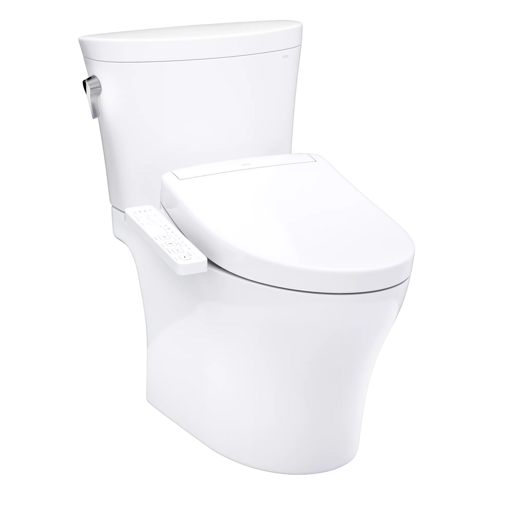 Inodoro TOTO Aquia IV Arc de Dos Piezas con WASHLET+ S2, color Blanco
