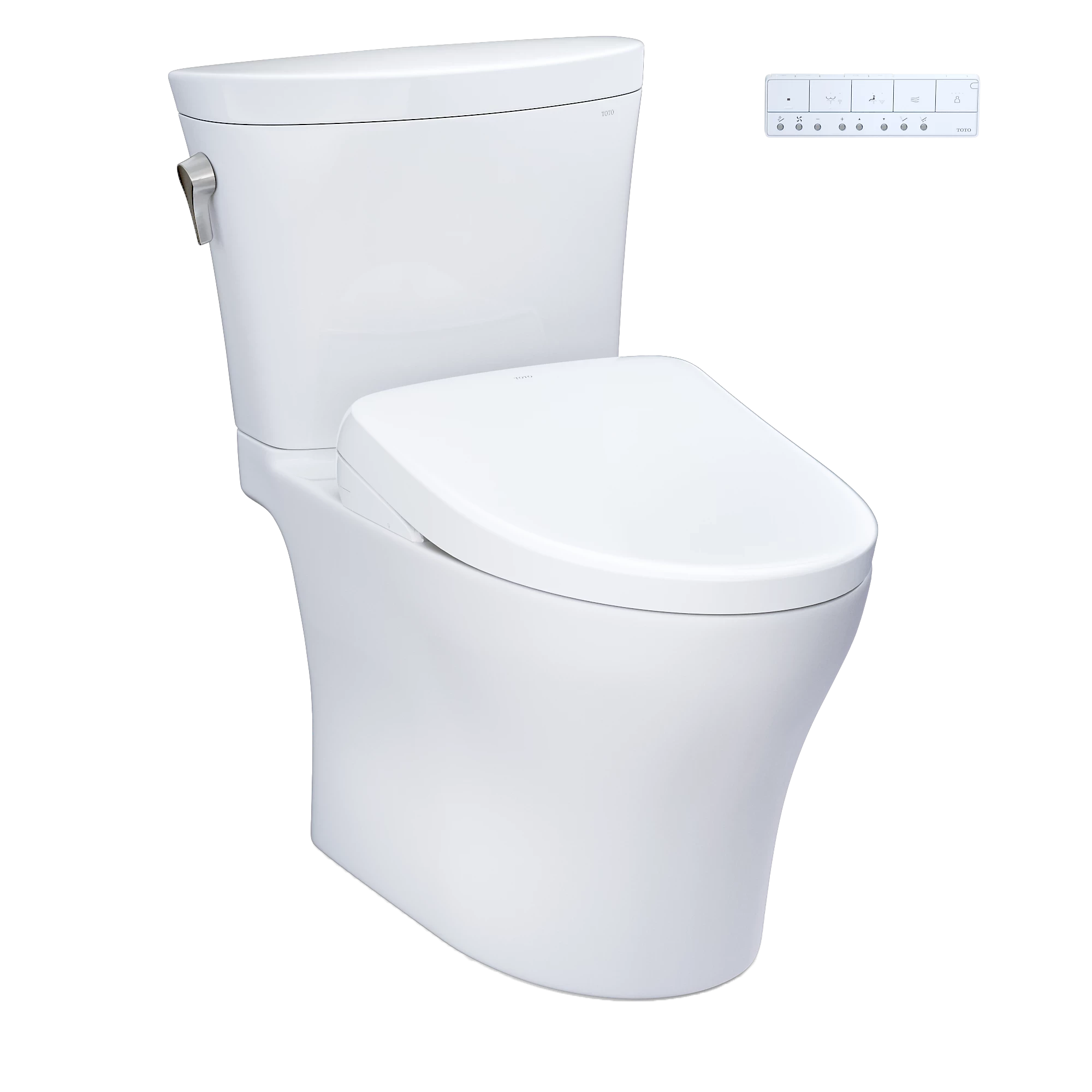 Inodoro TOTO Aquia IV Arc de Dos Piezas con WASHLET+ S7, color Blanco