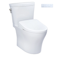 Inodoro TOTO Aquia IV Arc de Dos Piezas con WASHLET+ S7A, color Blanco
