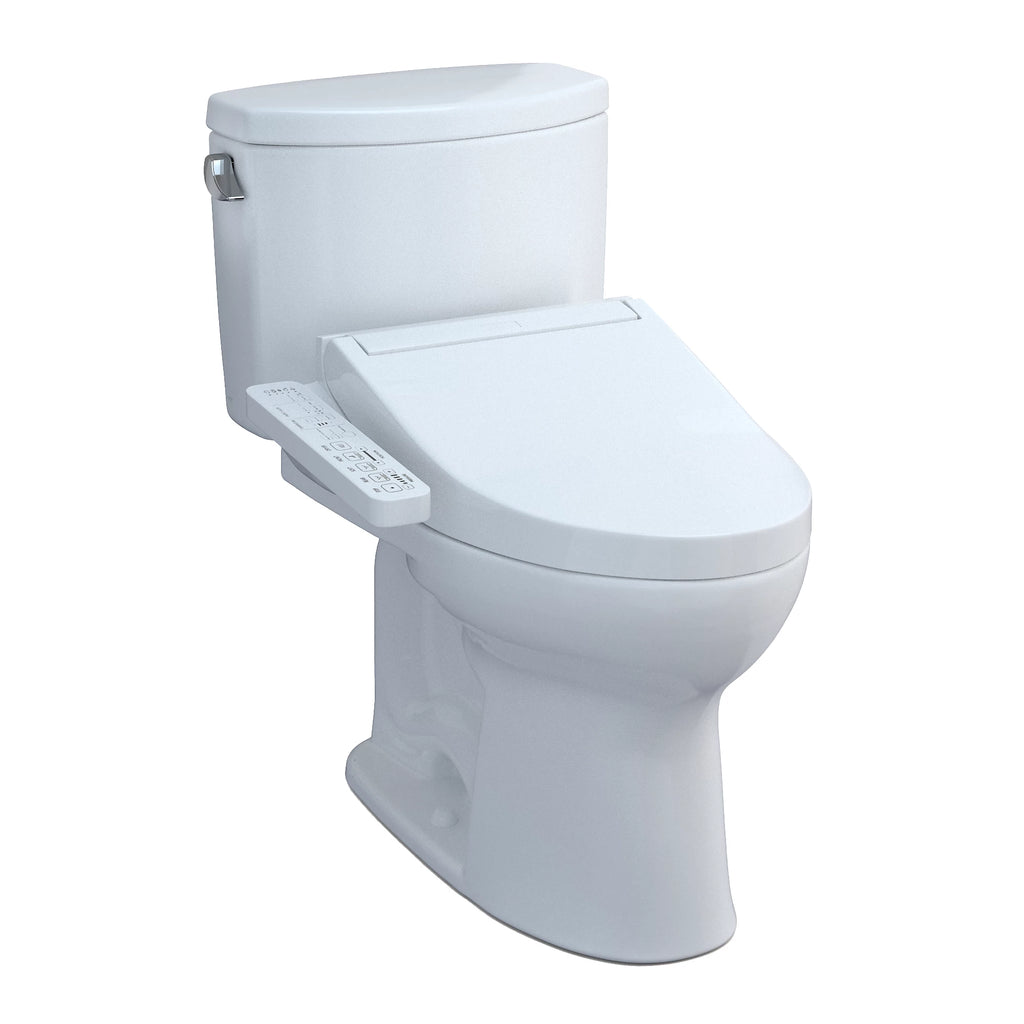 Inodoro TOTO Drake II de Dos Piezas con WASHLET+ S2, color Blanco