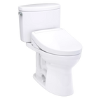 Inodoro TOTO Drake II de Dos Piezas con WASHLET+ S2, color Blanco