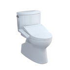 Inodoro TOTO Vespin II de Dos Piezas con WASHLET+ S2, color Blanco