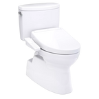 Inodoro TOTO Vespin II de Dos Piezas con WASHLET+ S2, color Blanco