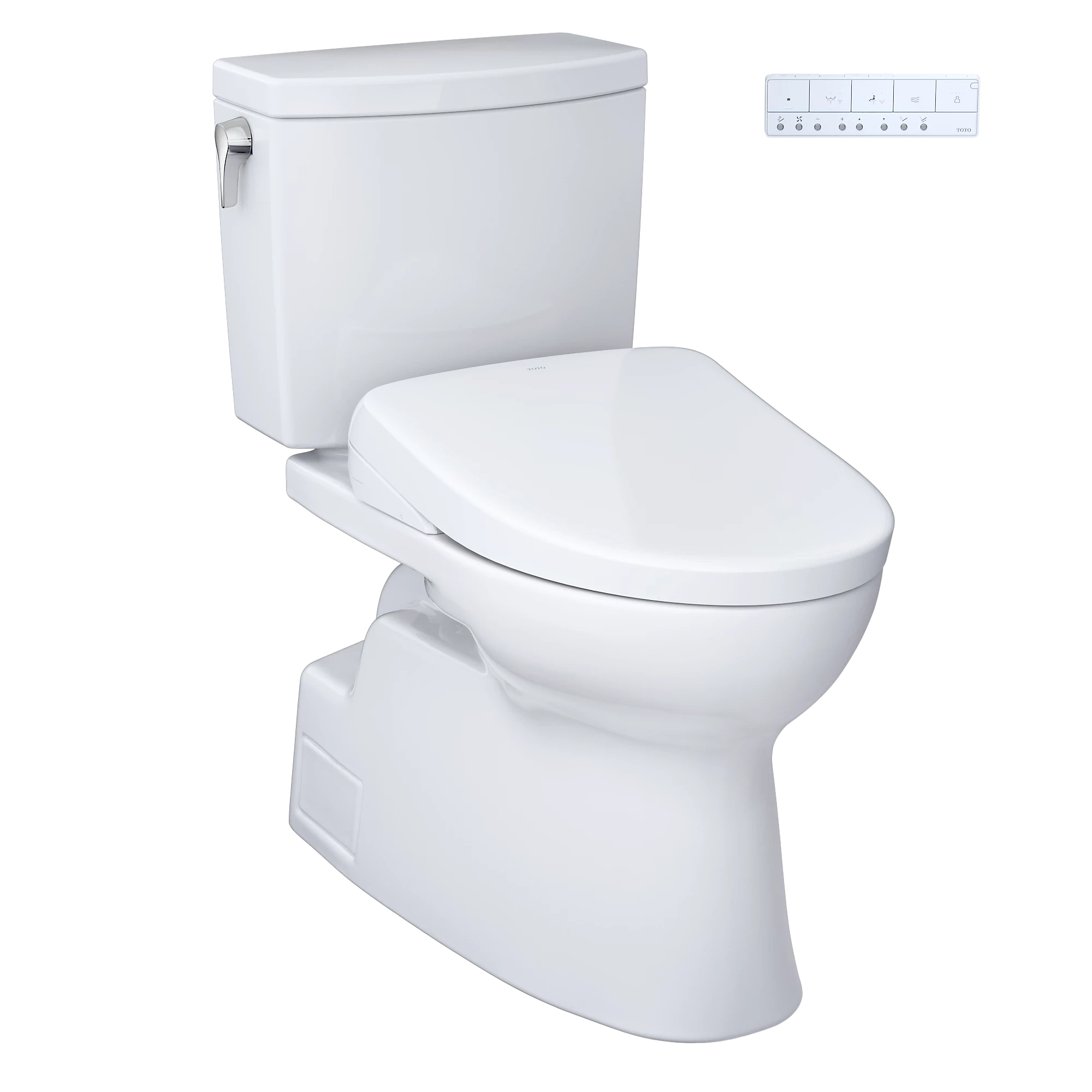 Inodoro TOTO Vespin II de Dos Piezas con WASHLET+ S7A, color Blanco