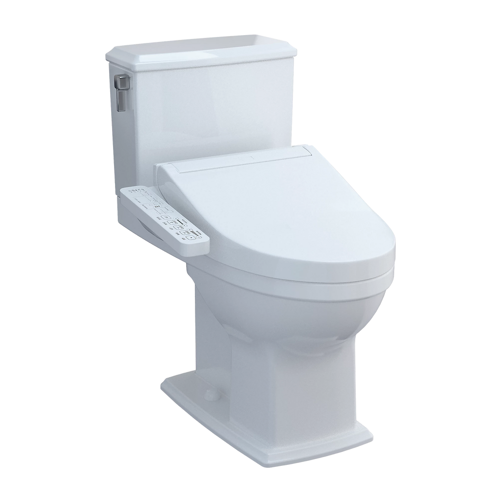 Inodoro TOTO Connelly de Dos Piezas con WASHLET+ S2, color Blanco