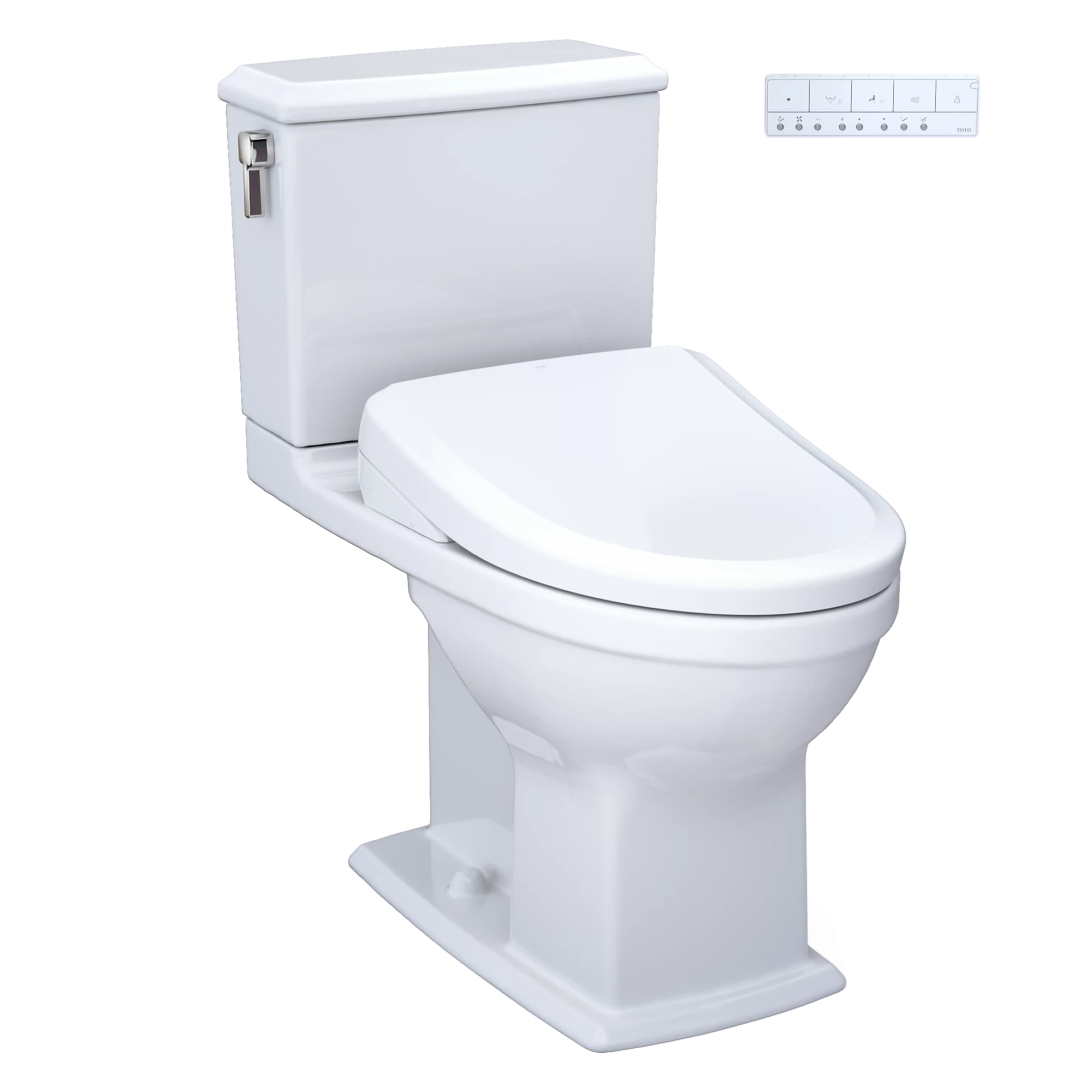 Inodoro TOTO Connelly de Dos Piezas con WASHLET+ S7, color Blanco