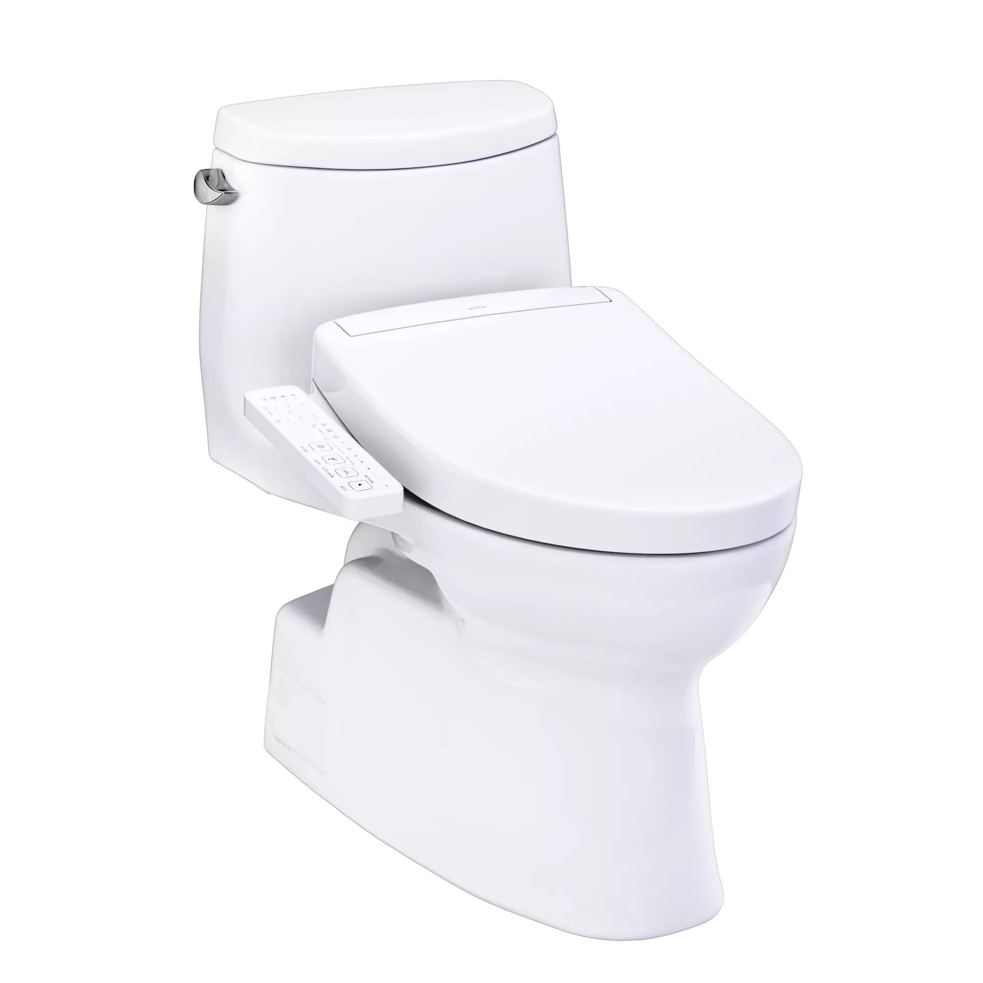 Inodoro TOTO Carlyle II de Una Pieza con WASHLET+ S2, color Blanco
