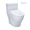 Inodoro TOTO Aimes de Una Pieza con WASHLET+ S7, color Blanco