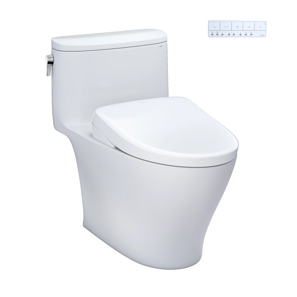 Inodoro TOTO Nexus de Una Pieza con WASHLET+ S2, color Blanco