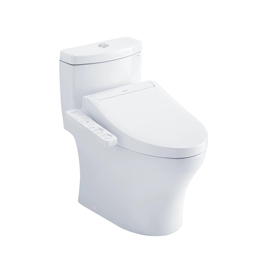 Inodoro TOTO Aquia IV de Una Pieza con WASHLET+ S5, color Blanco