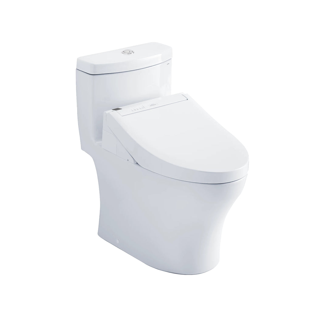 Inodoro TOTO Aquia IV de Una Pieza con WASHLET+ S7, color Blanco