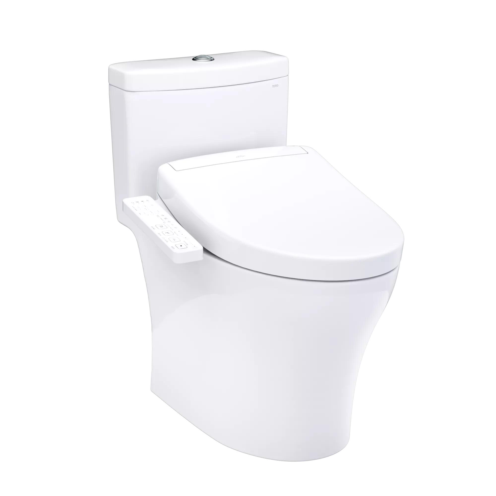 Inodoro TOTO Aquia IV de Una Pieza con WASHLET+ S5, color Blanco