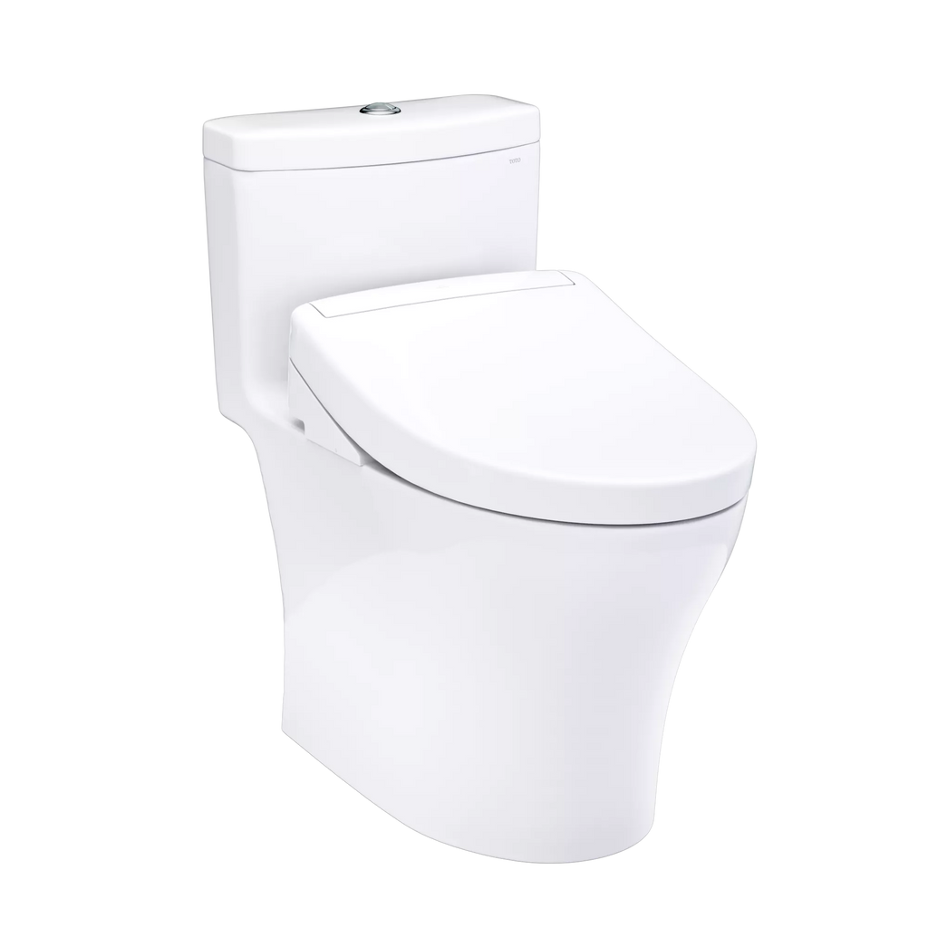 Inodoro TOTO Aquia IV de Una Pieza con WASHLET+ S2, color Blanco