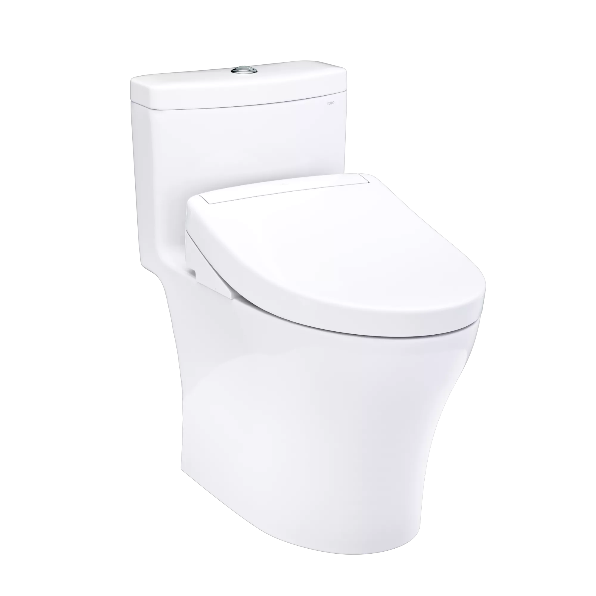 Inodoro TOTO Aquia IV de Una Pieza con WASHLET+ S2, color Blanco