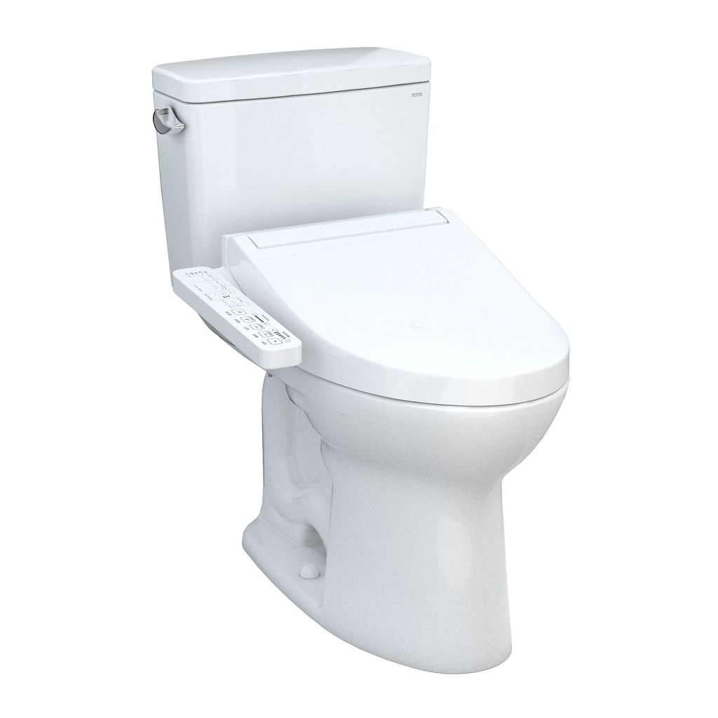 Inodoro TOTO Drake de Dos Piezas con WASHLET+ S2, color Blanco