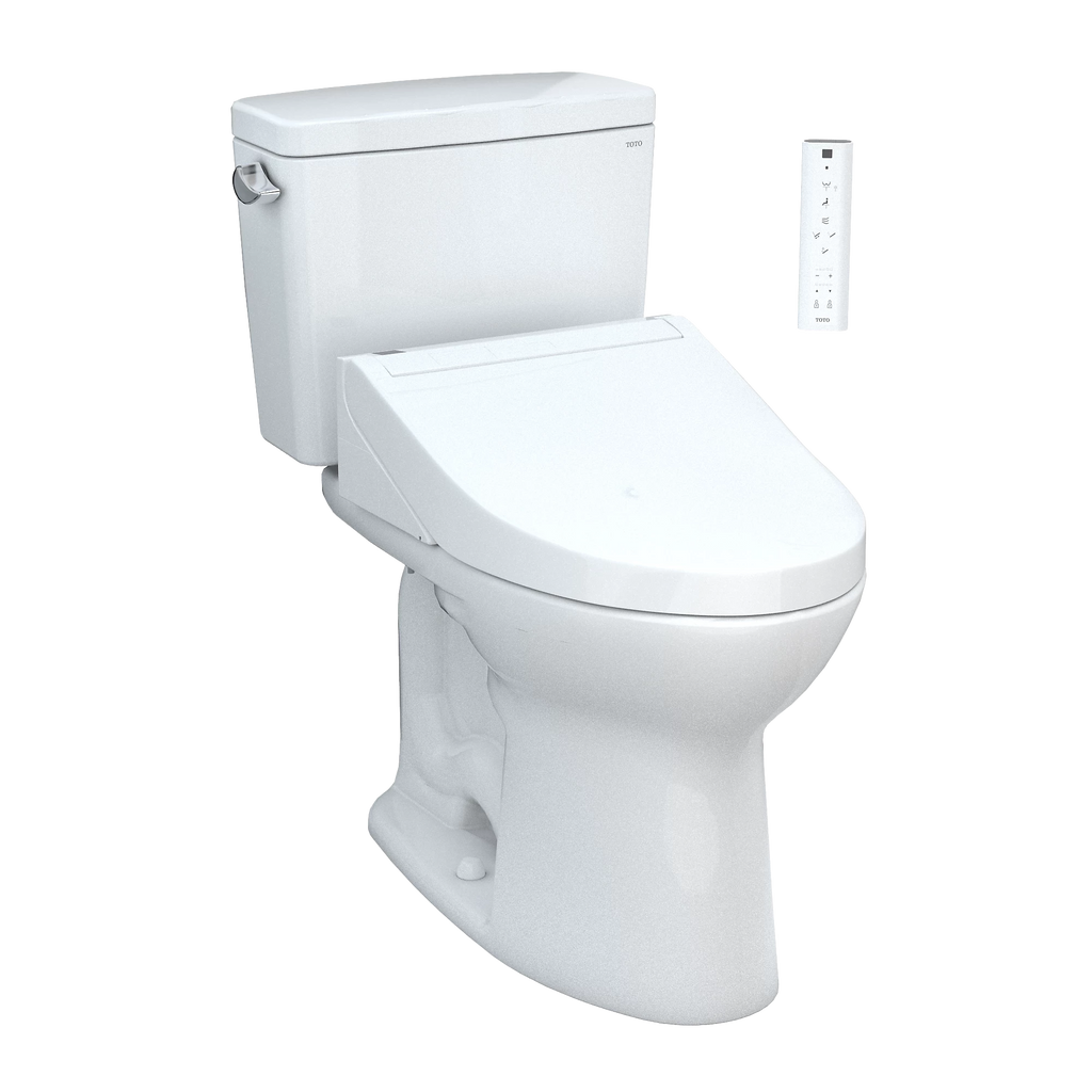 Inodoro TOTO Drake de Dos Piezas con WASHLET+ S5, color Blanco
