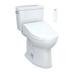 Inodoro TOTO Drake de Dos Piezas con WASHLET+ S2, color Blanco