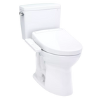 Inodoro TOTO Drake de Dos Piezas con WASHLET+ S5, color Blanco