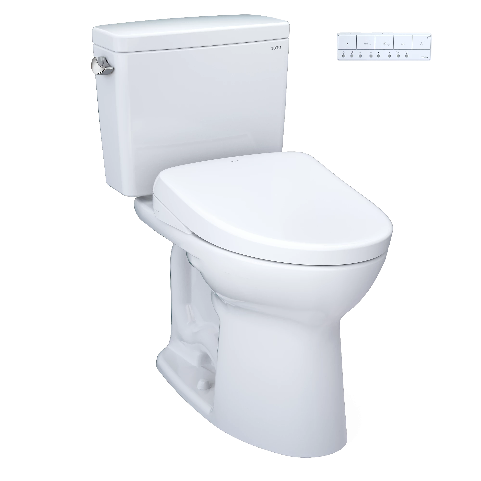 Inodoro TOTO Drake de Dos Piezas con WASHLET+ S7A, color Blanco