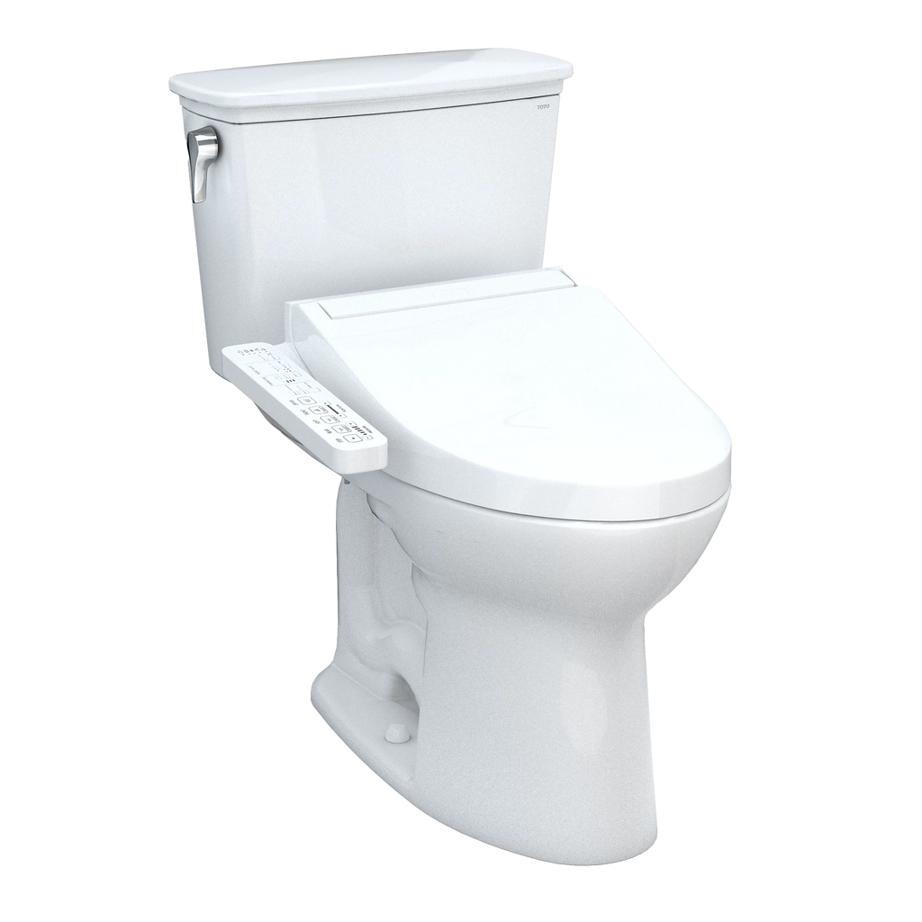 Inodoro TOTO Drake Transitional de Dos Piezas con WASHLET+ S2, color Blanco