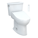 Inodoro TOTO Drake Transitional de Dos Piezas con WASHLET+ S2, color Blanco