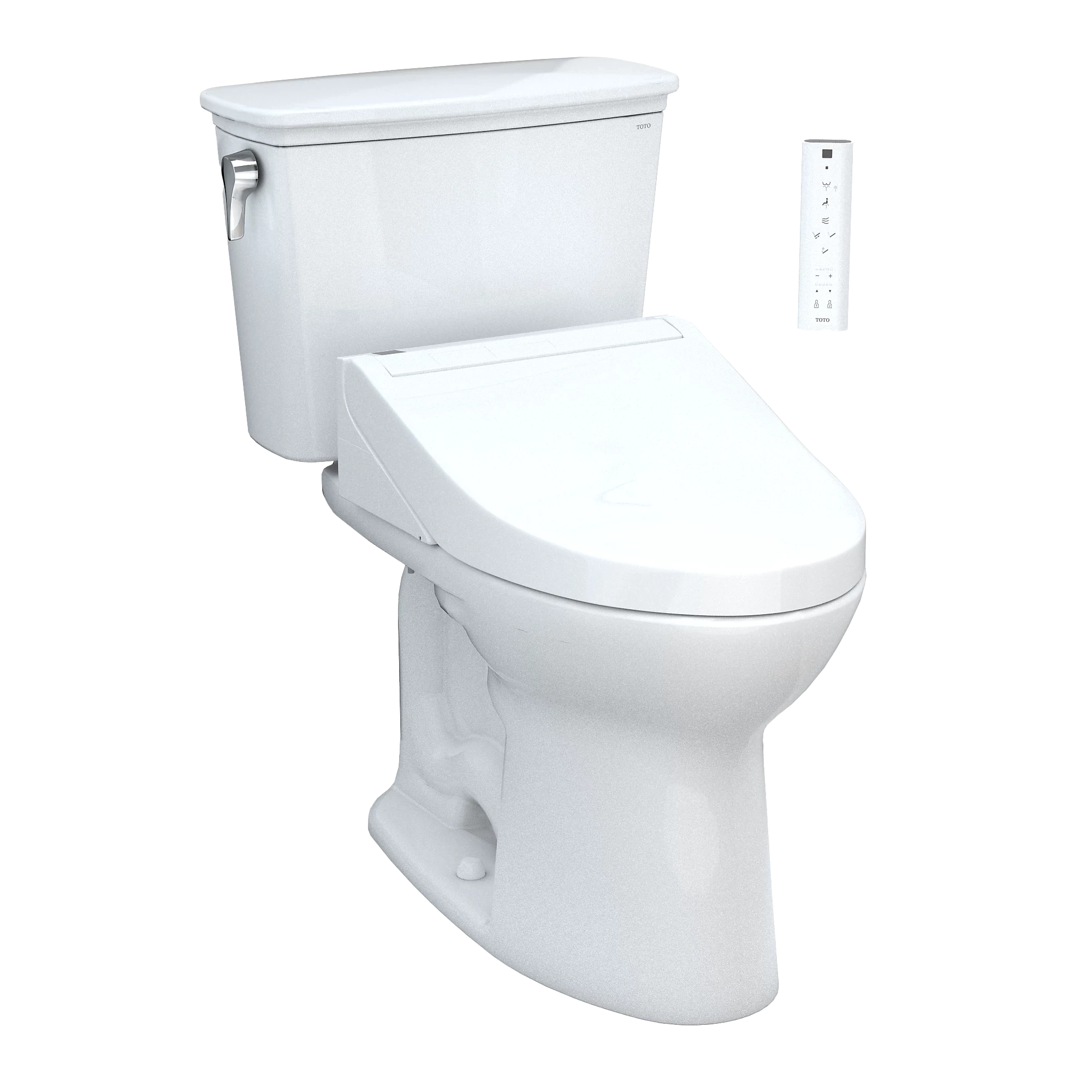 Inodoro TOTO Drake Transitional de Dos Piezas con WASHLET+ S2, color Blanco