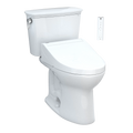 Inodoro TOTO Drake Transitional de Dos Piezas con WASHLET+ S2, color Blanco