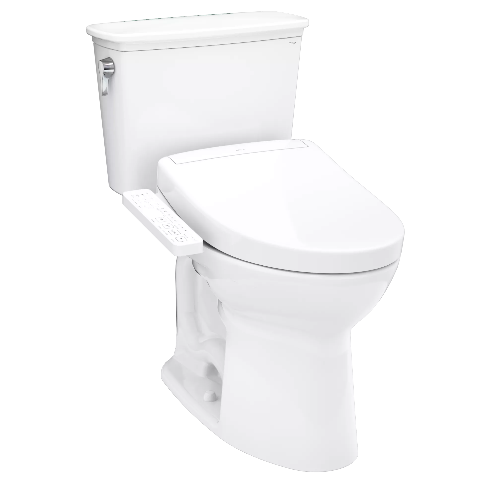 Inodoro TOTO Drake Transitional de Dos Piezas con WASHLET+ S2, color Blanco