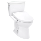 Inodoro TOTO Drake Transitional de Dos Piezas con WASHLET+ S5, color Blanco