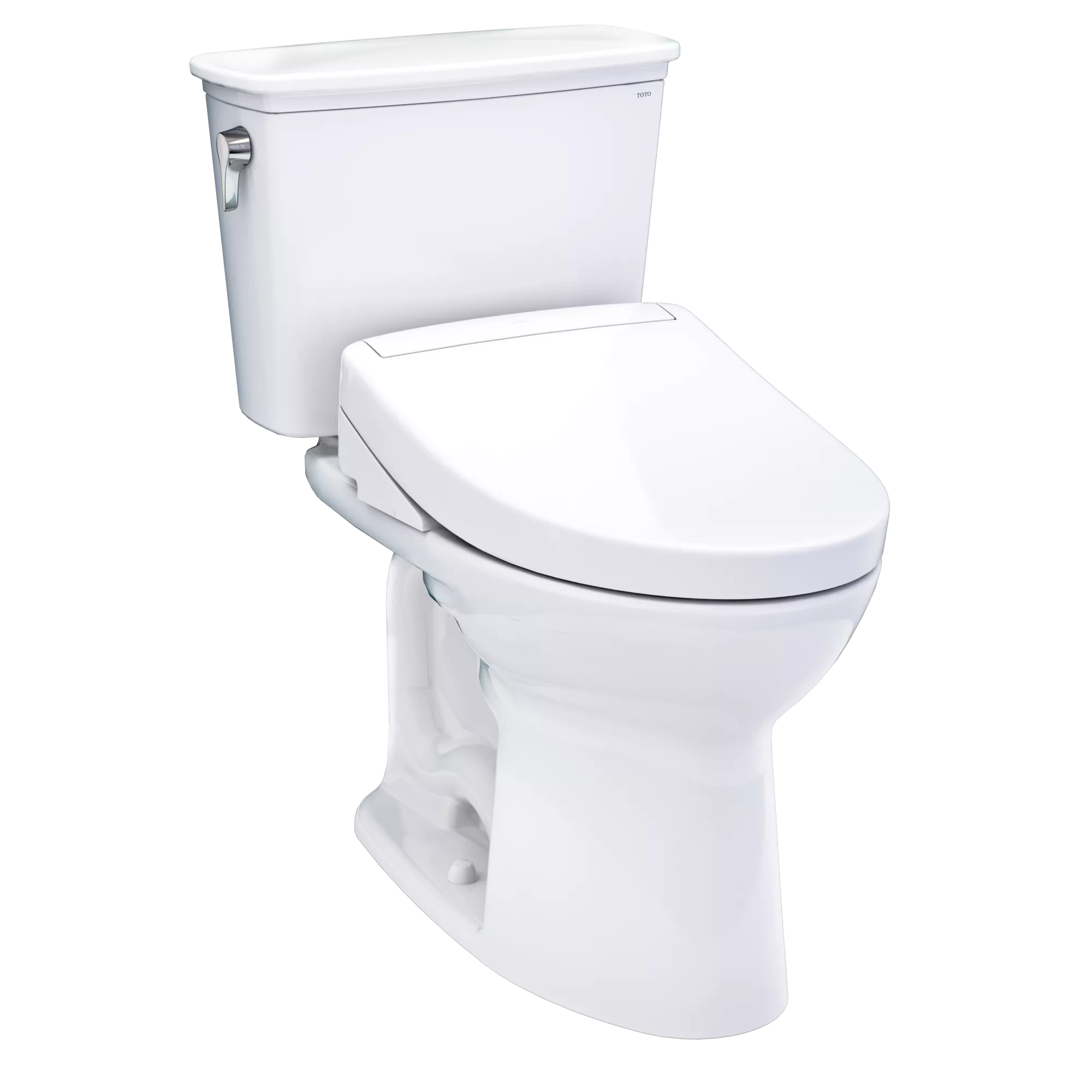 Inodoro TOTO Drake Transitional de Dos Piezas con WASHLET+ S5, color Blanco