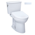 Inodoro TOTO Drake Transitional de Dos Piezas con WASHLET+ S7, color Blanco