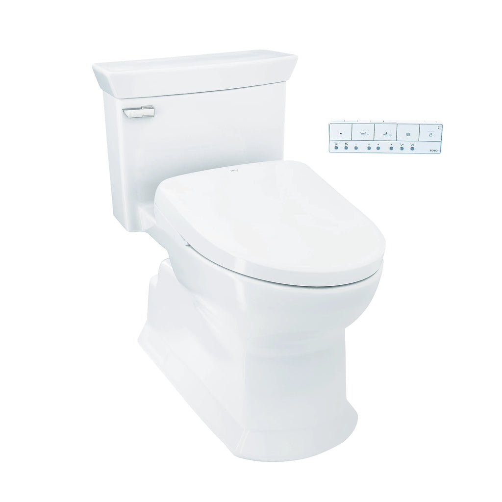 Inodoro TOTO Soirée de Una Pieza con WASHLET+ S2, color Blanco