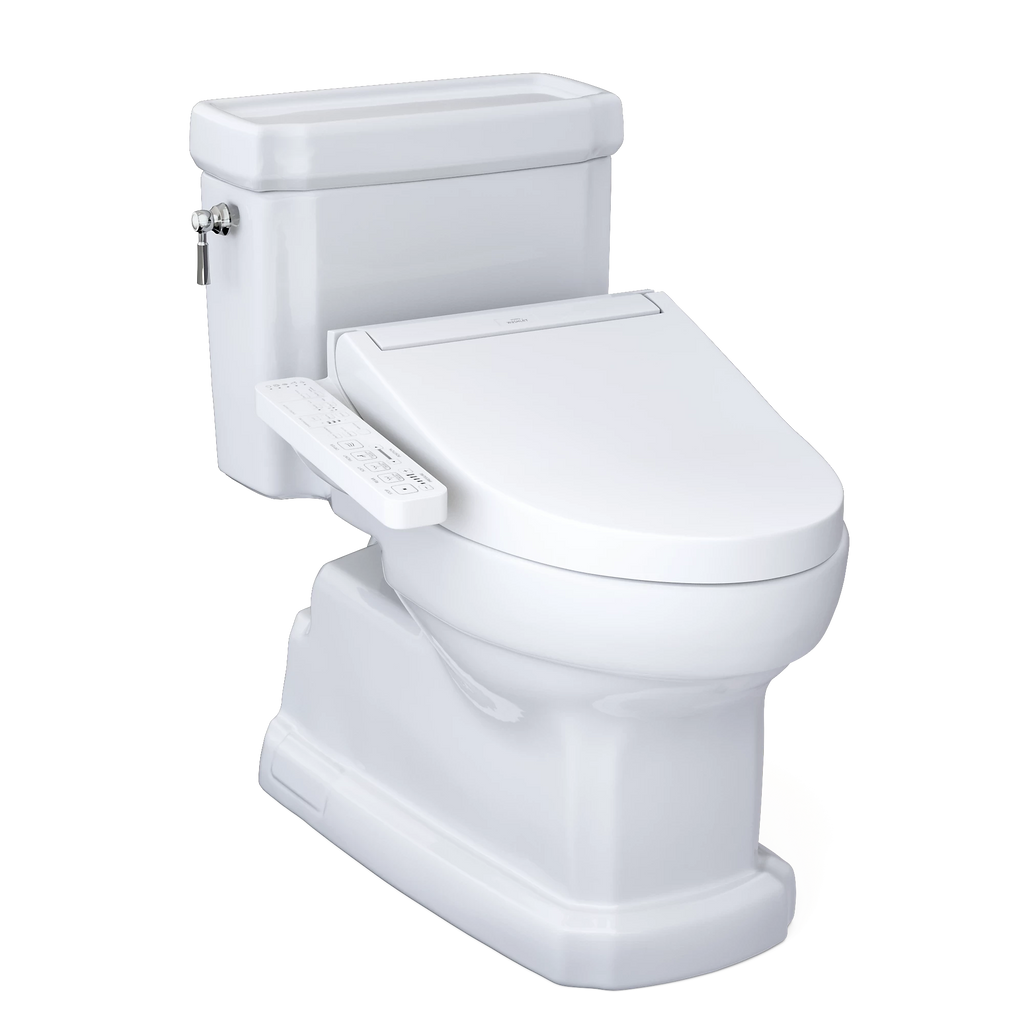 Inodoro TOTO Guinevere de Una Pieza con WASHLET+ S2, color Blanco