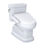 Inodoro TOTO Guinevere de Una Pieza con WASHLET+ S7, color Blanco