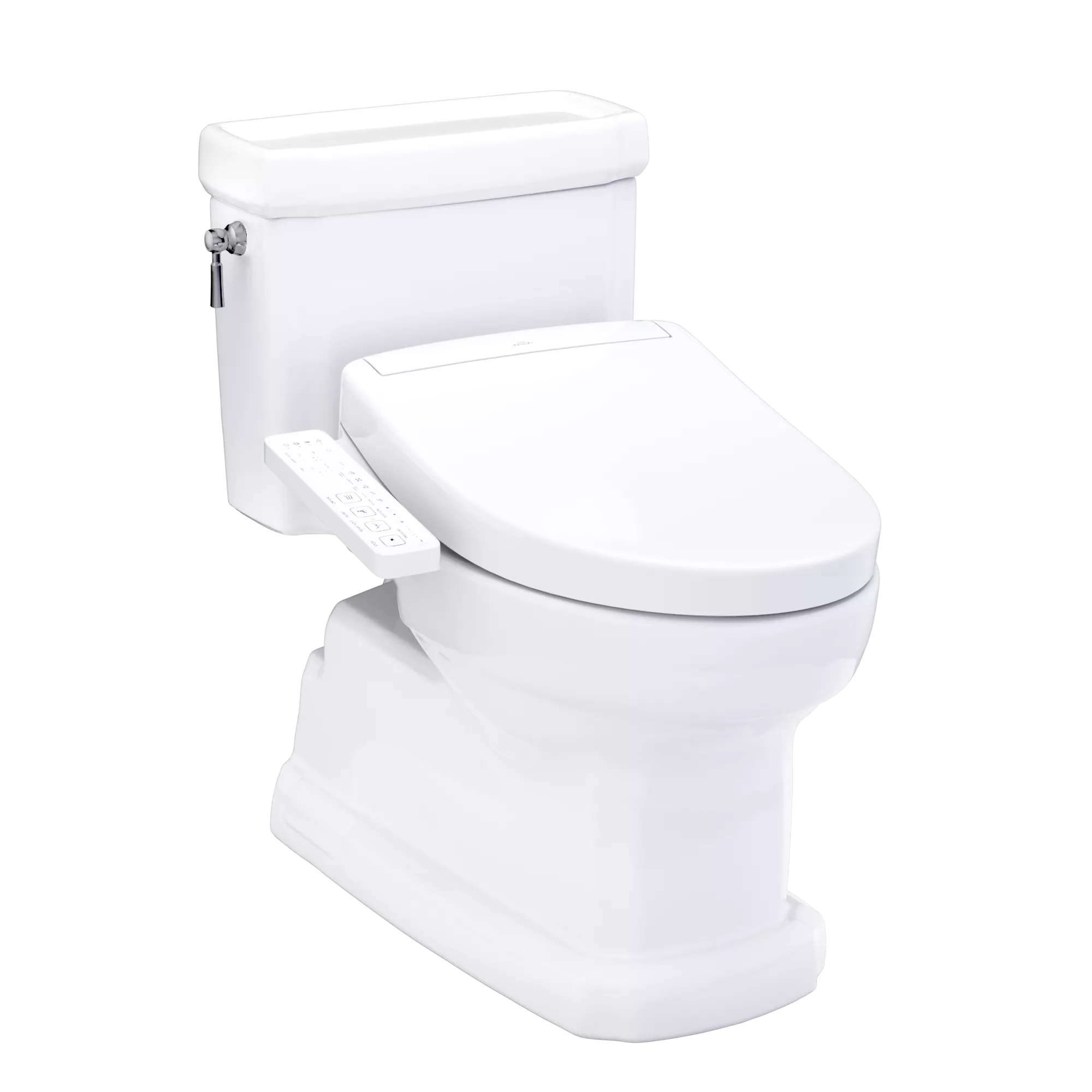 Inodoro TOTO Guinevere de Una Pieza con WASHLET+ S2, color Blanco