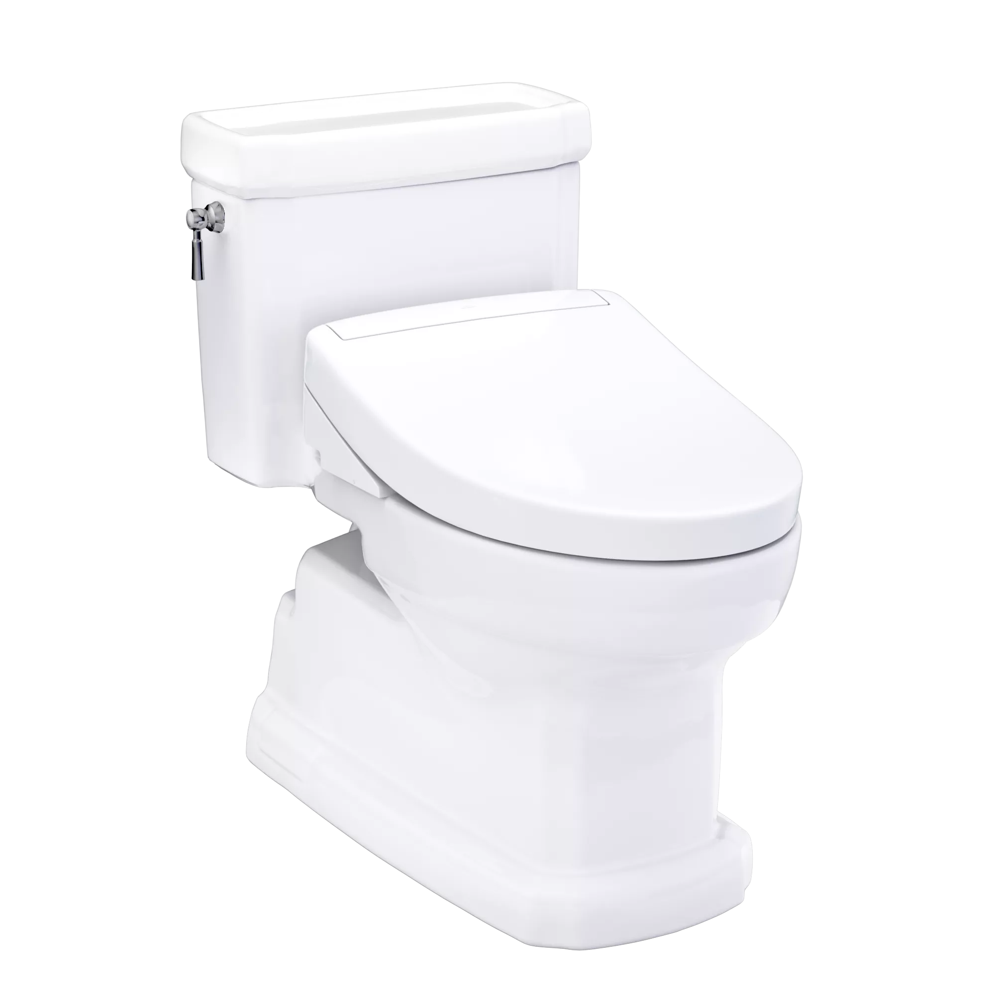 Inodoro TOTO Guinevere de Una Pieza con WASHLET+ S2, color Blanco