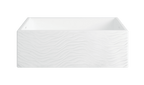 Bante Marea — Tarja de Cocina de Cerámica Refractaria (Fireclay), Frente Granjero Texturizado