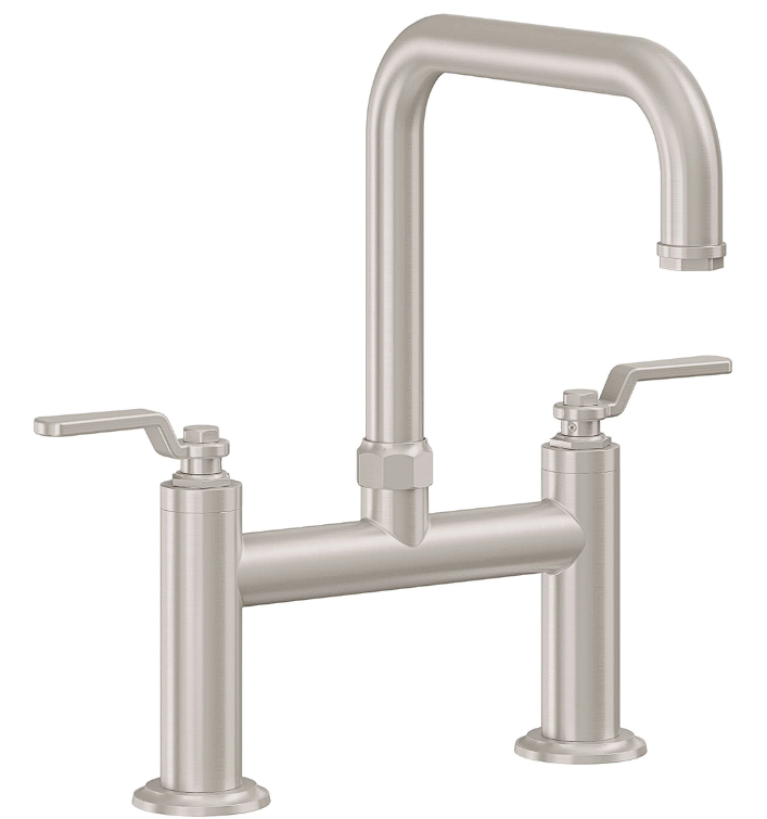 California Faucets Grifería de cocina Bridge - Caño cuádruple