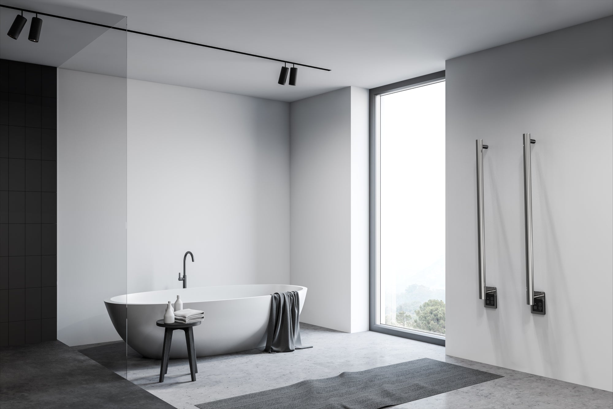 Modello i Redondo 40" Barra Individual Cableada en Níquel Satinado